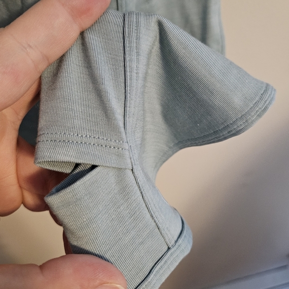 Allbirds Quarter Zip Pullover Natural Run Mid Layer Green Hush Athleisure Casual - Picture 6 of 10